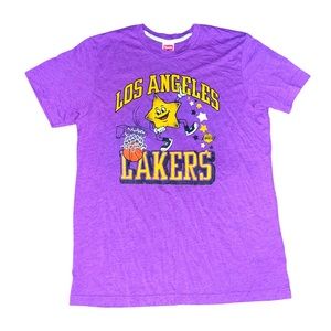 Homage: Vintage Style LA Lakers Throwback Tee: Adult Unisex Large:Magic Johnson